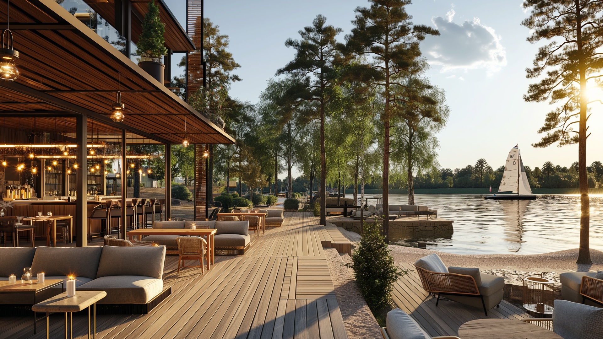 Место отдыха у воды