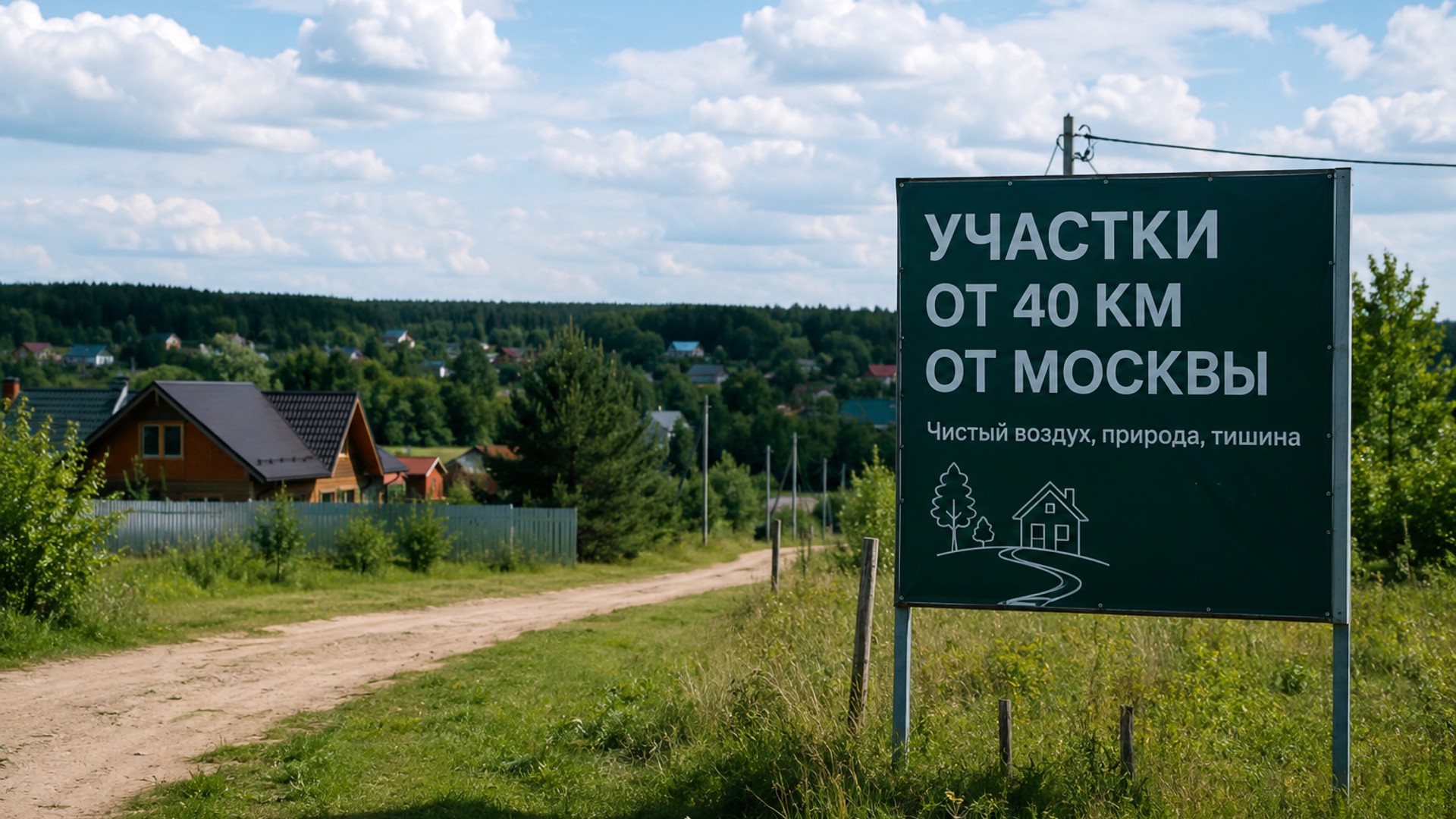 Дальше 40 км от Москвы: куда в 2026 году едут покупать участки в Подмосковье