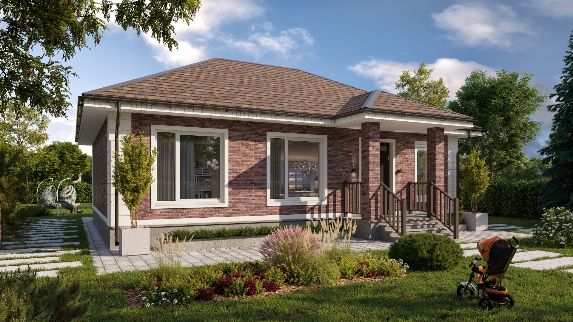 Вариант одноэтажного дома