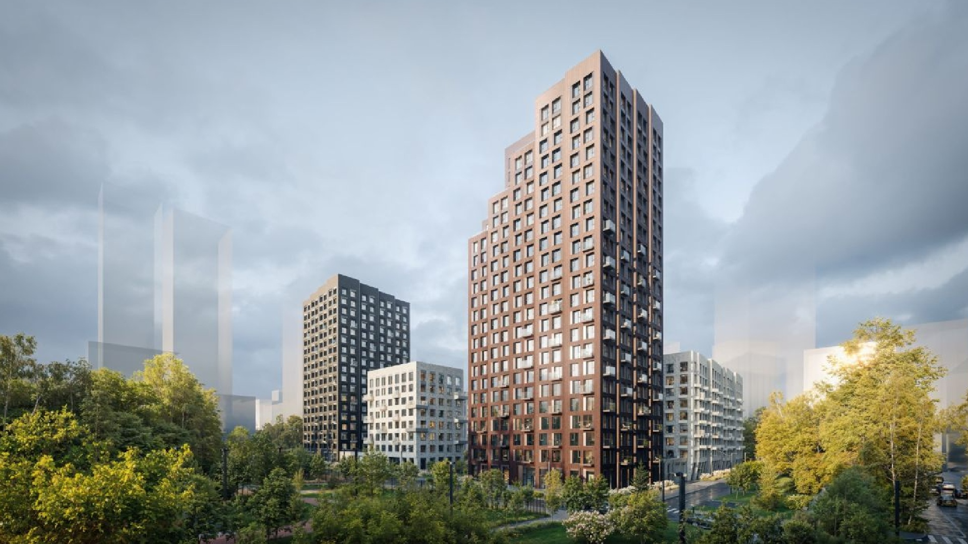 Вид со стороны на ЖК