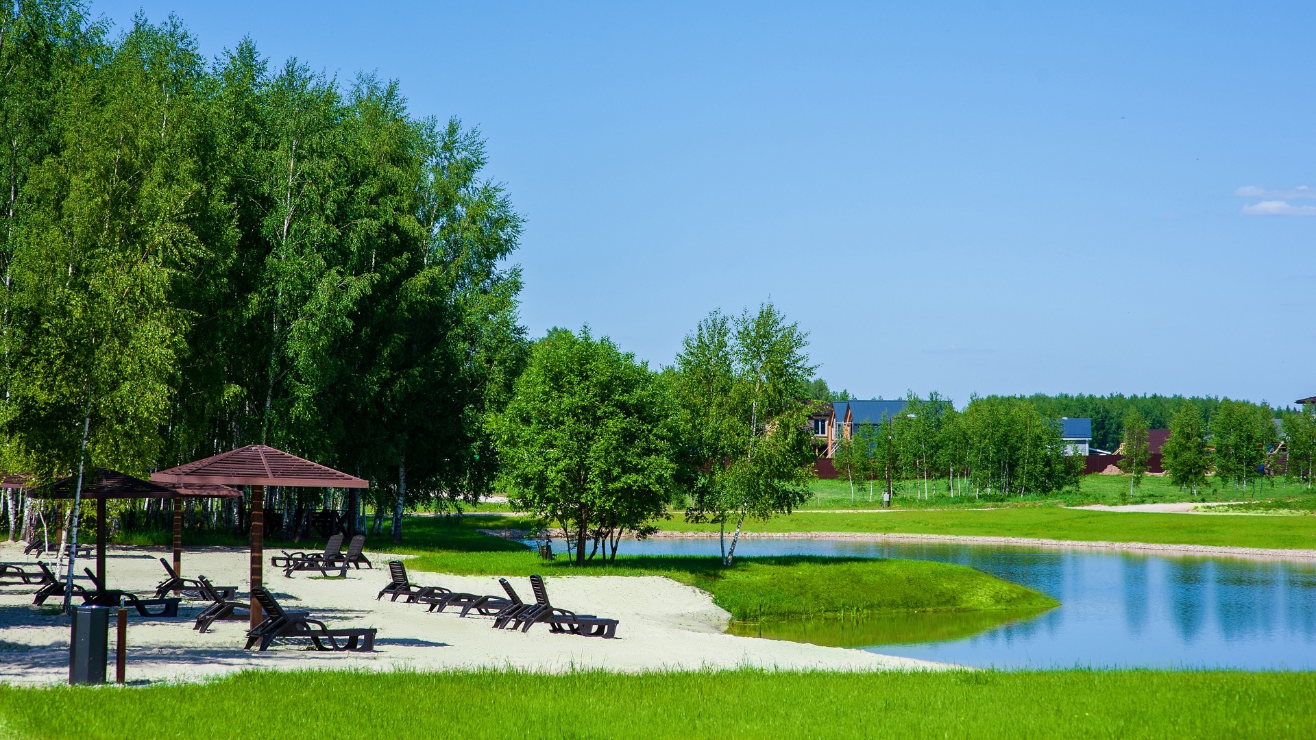 Оборудованный пляж