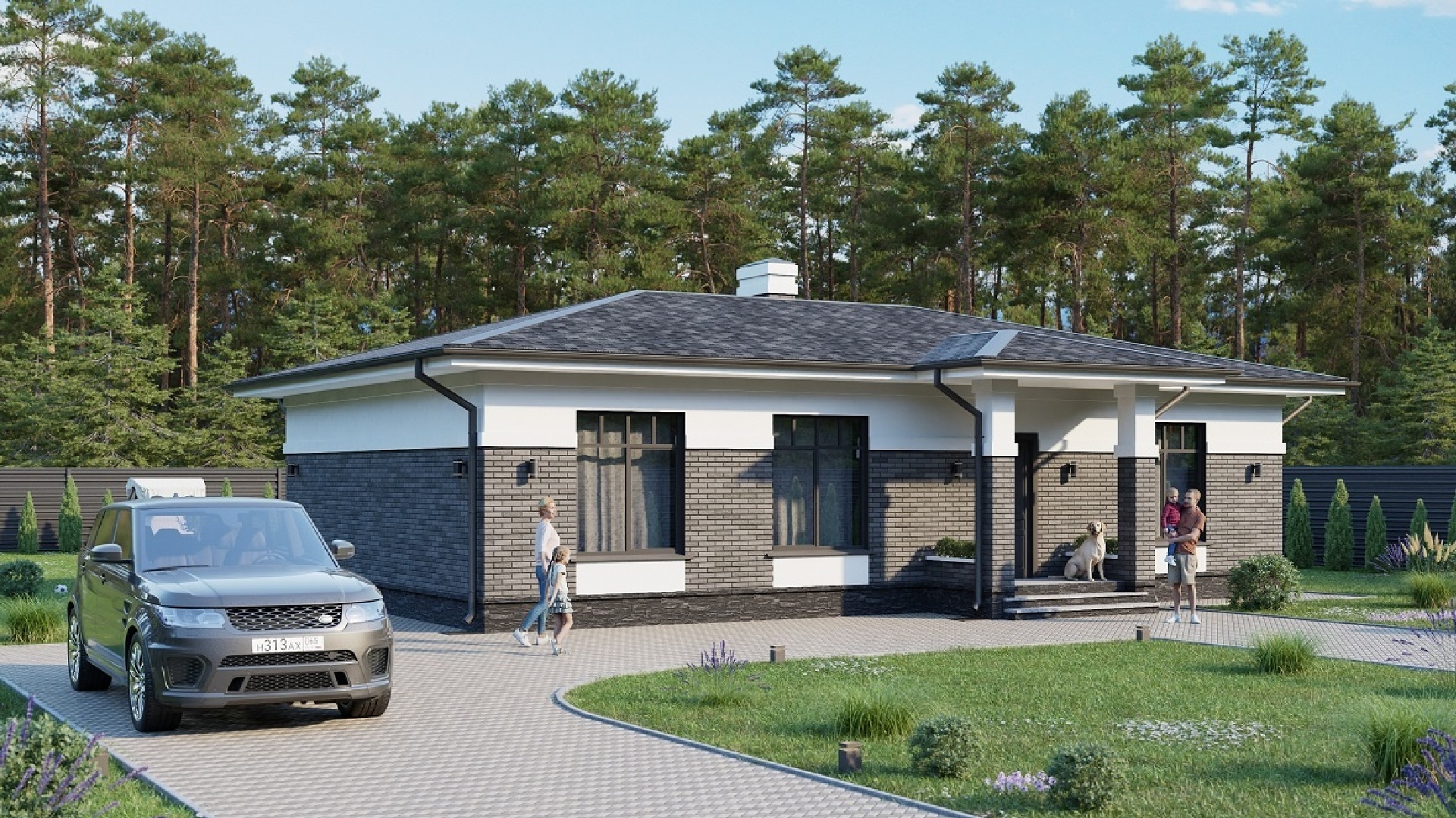 Одноэтажный дом