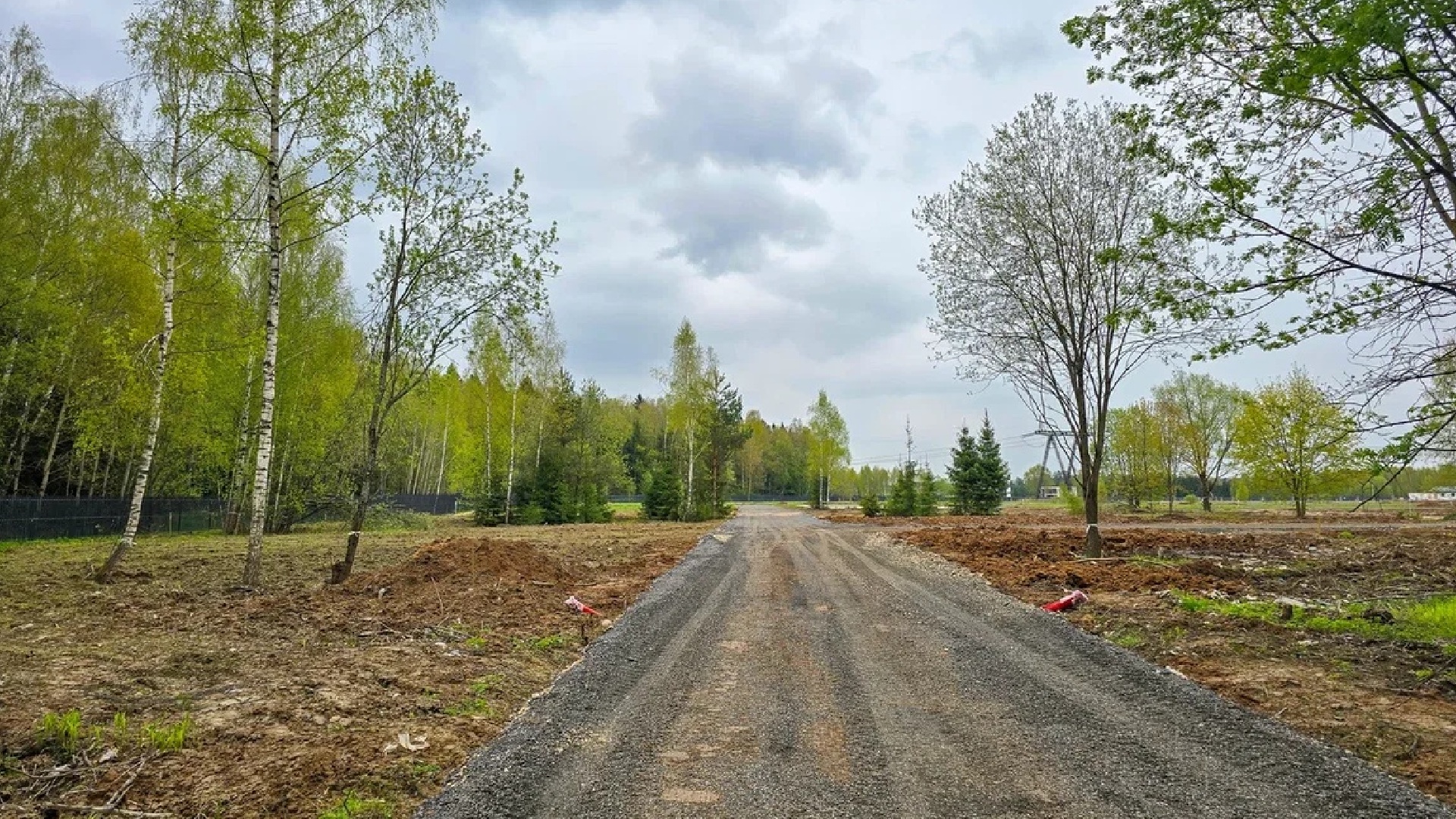 Дорога с участками