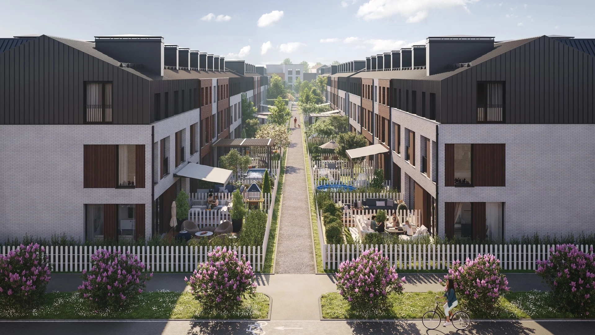 Таунхаусы в коттеджном поселке комфорт-класса