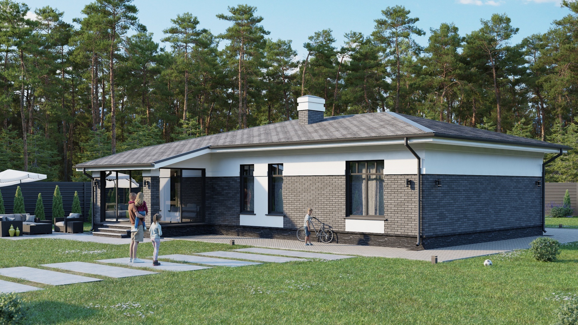 Одноэтажный дом