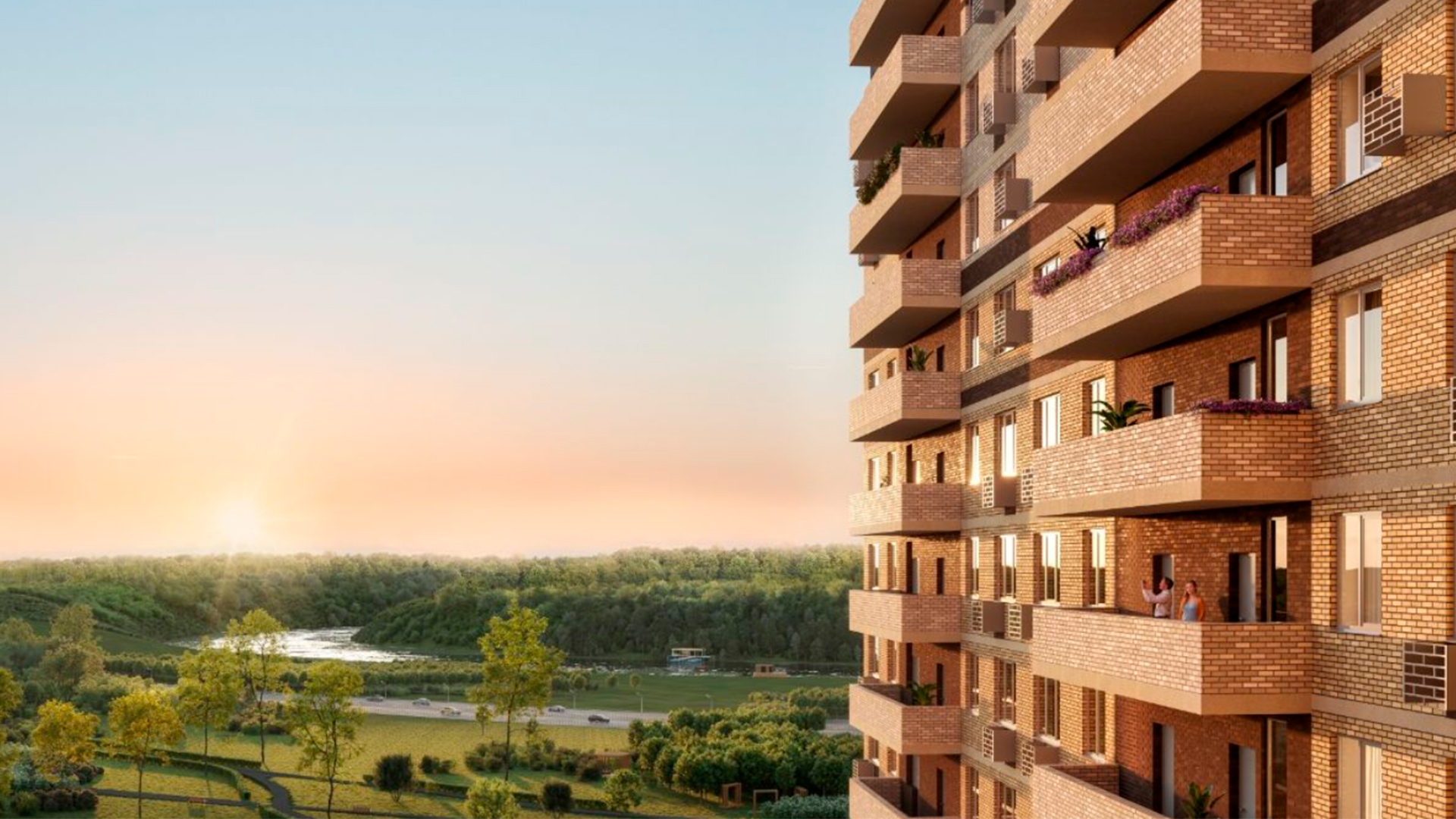 Фасад дома ЖК в Москве