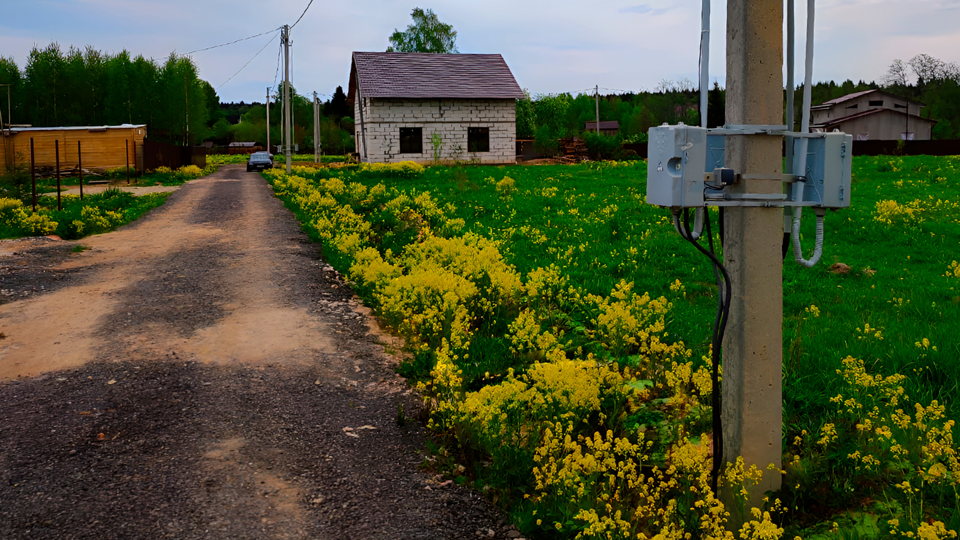 Газ по границе участка