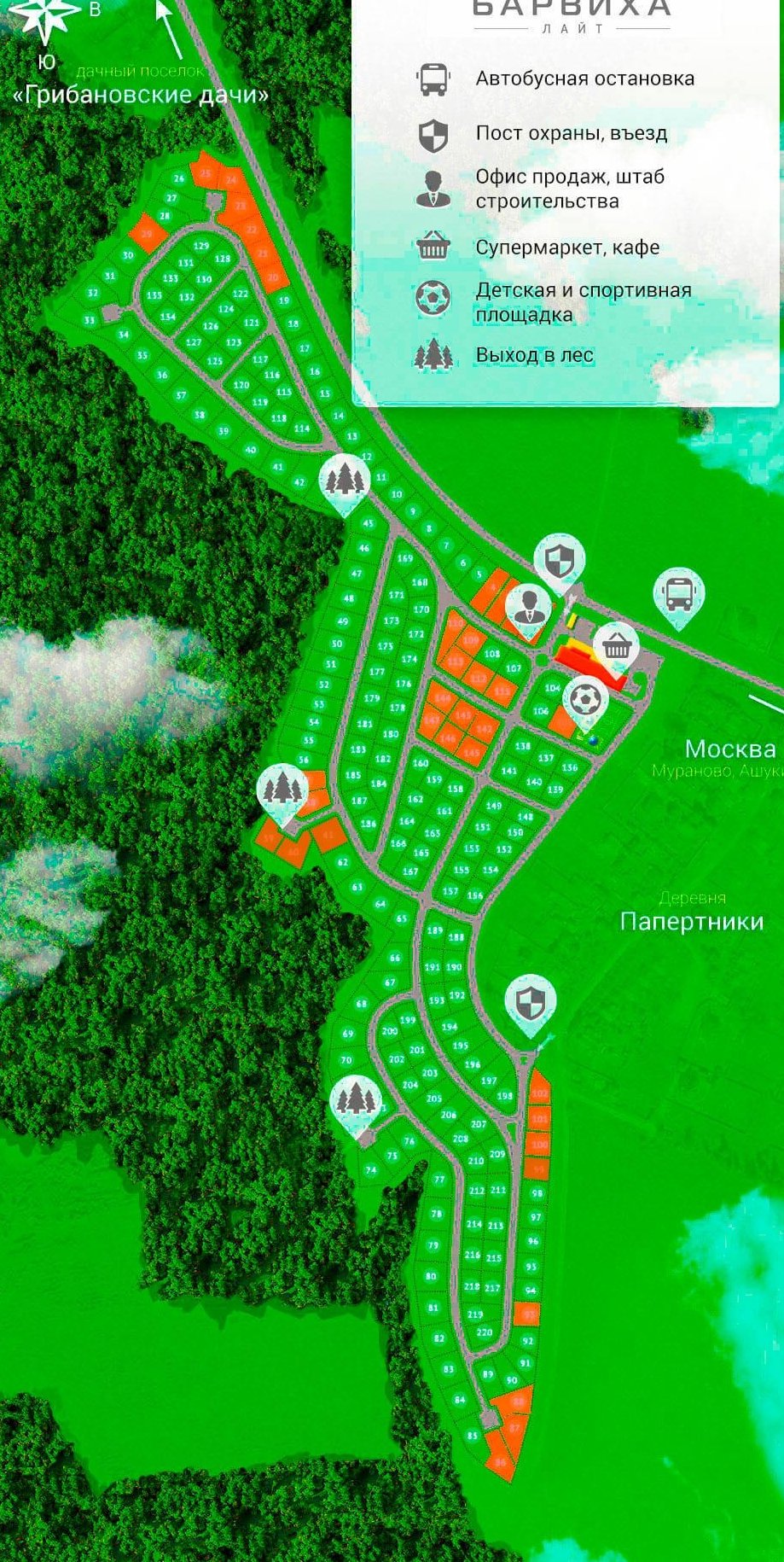Генеральный план поселка