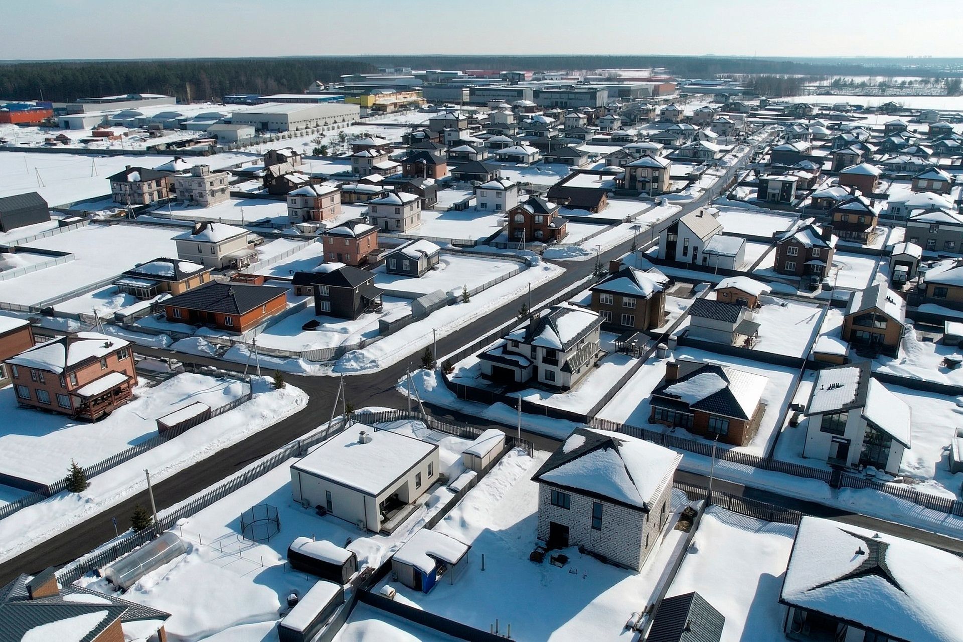 Поселок зимой