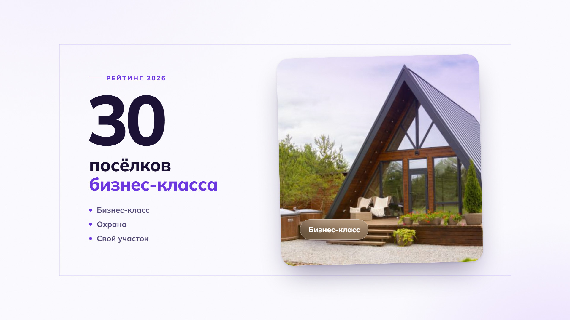 Рейтинг коттеджных поселков бизнес класса в Подмосковье: ТОП-30 лучших коттеджных поселков с земельными участками