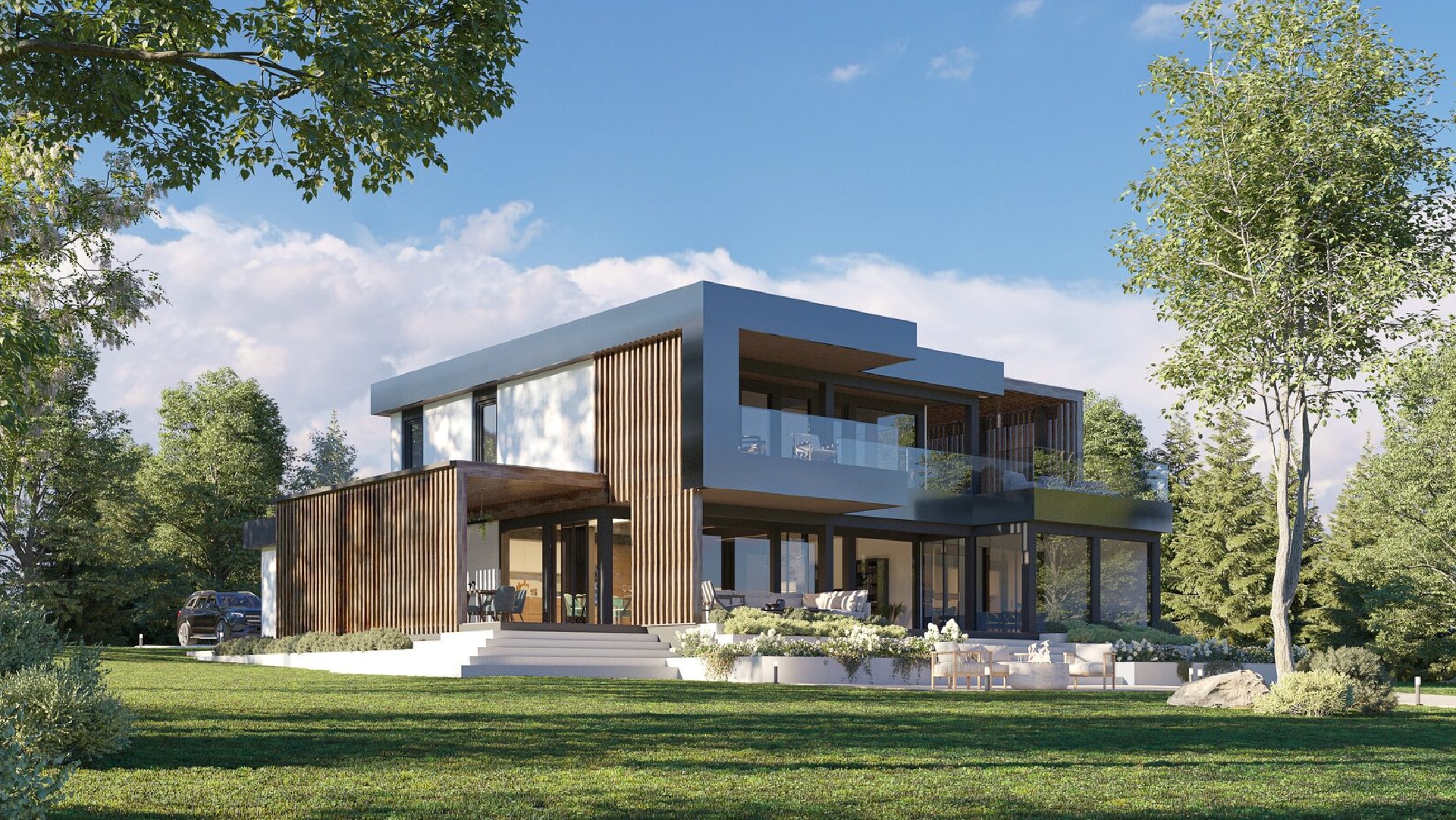 Дом в поселке бизнес-класса