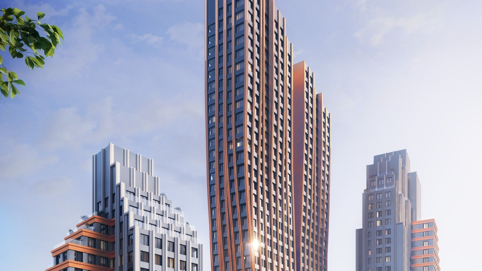 Фасад жилой башни