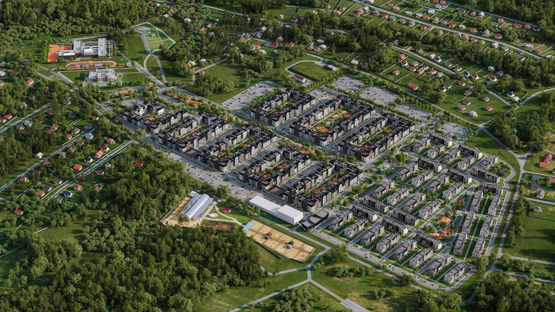 Генеральный план коттеджного поселка