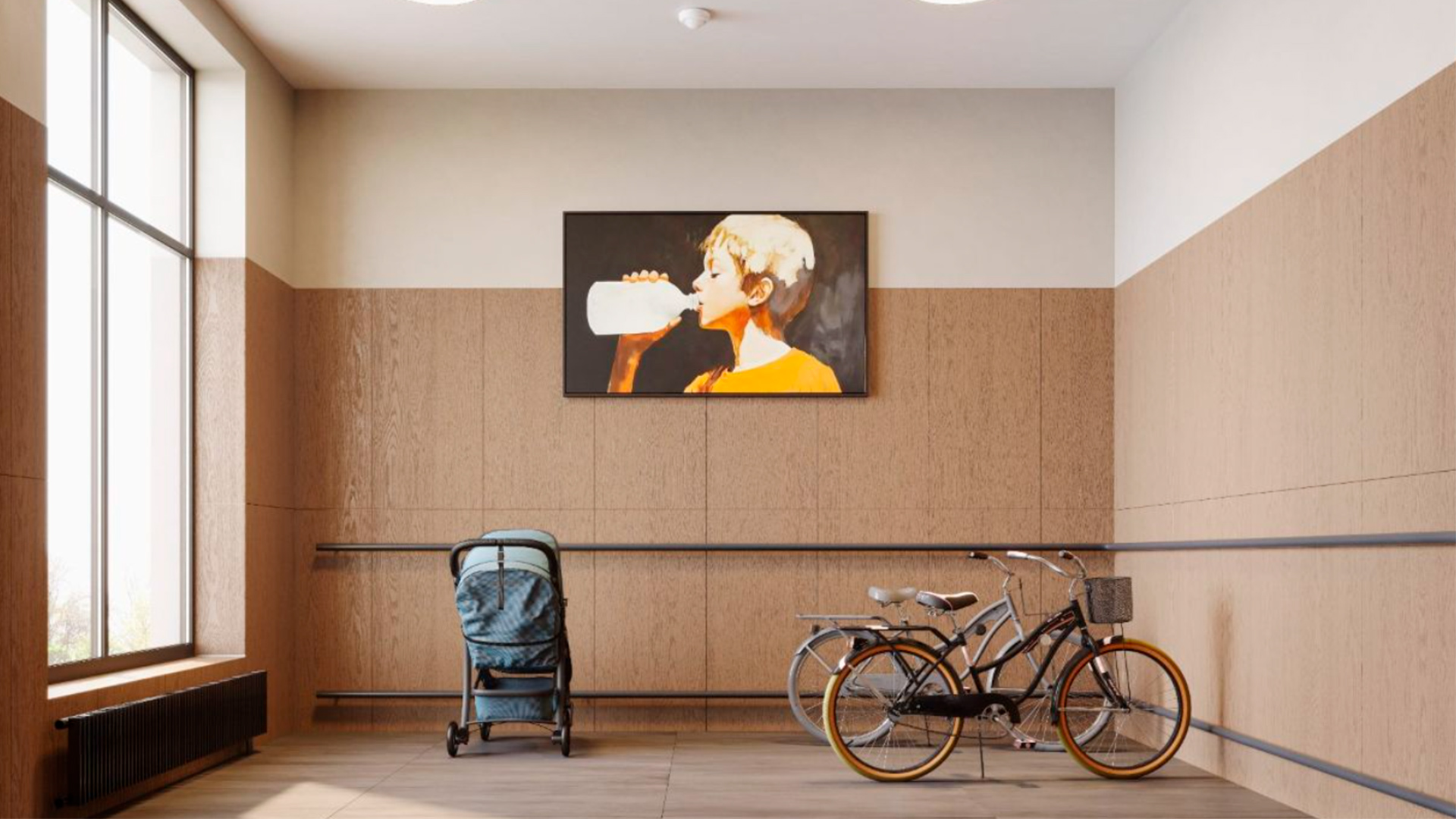 Колясочные и парковки для велосипедов