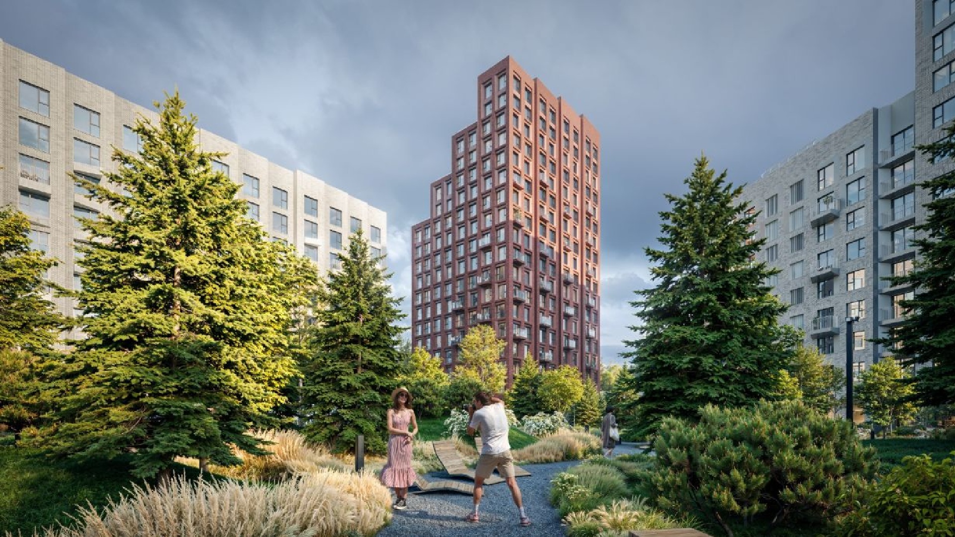 Вид на ЖК со стороны