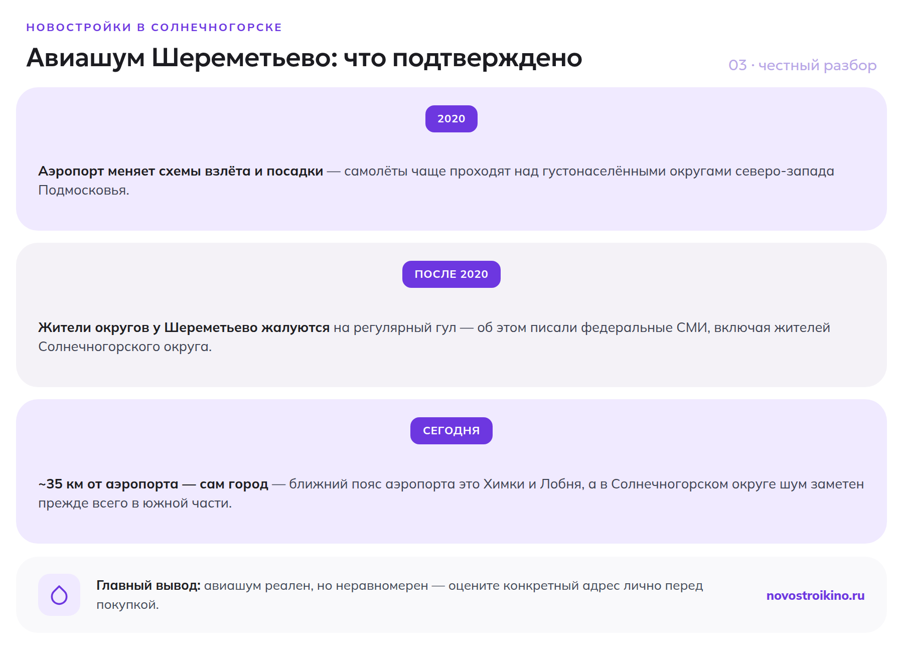 Таймлайн авиашума Шереметьево: изменение схем полётов в 2020 году, жалобы жителей, расстояние от Солнечногорска до аэропорта около 35 км