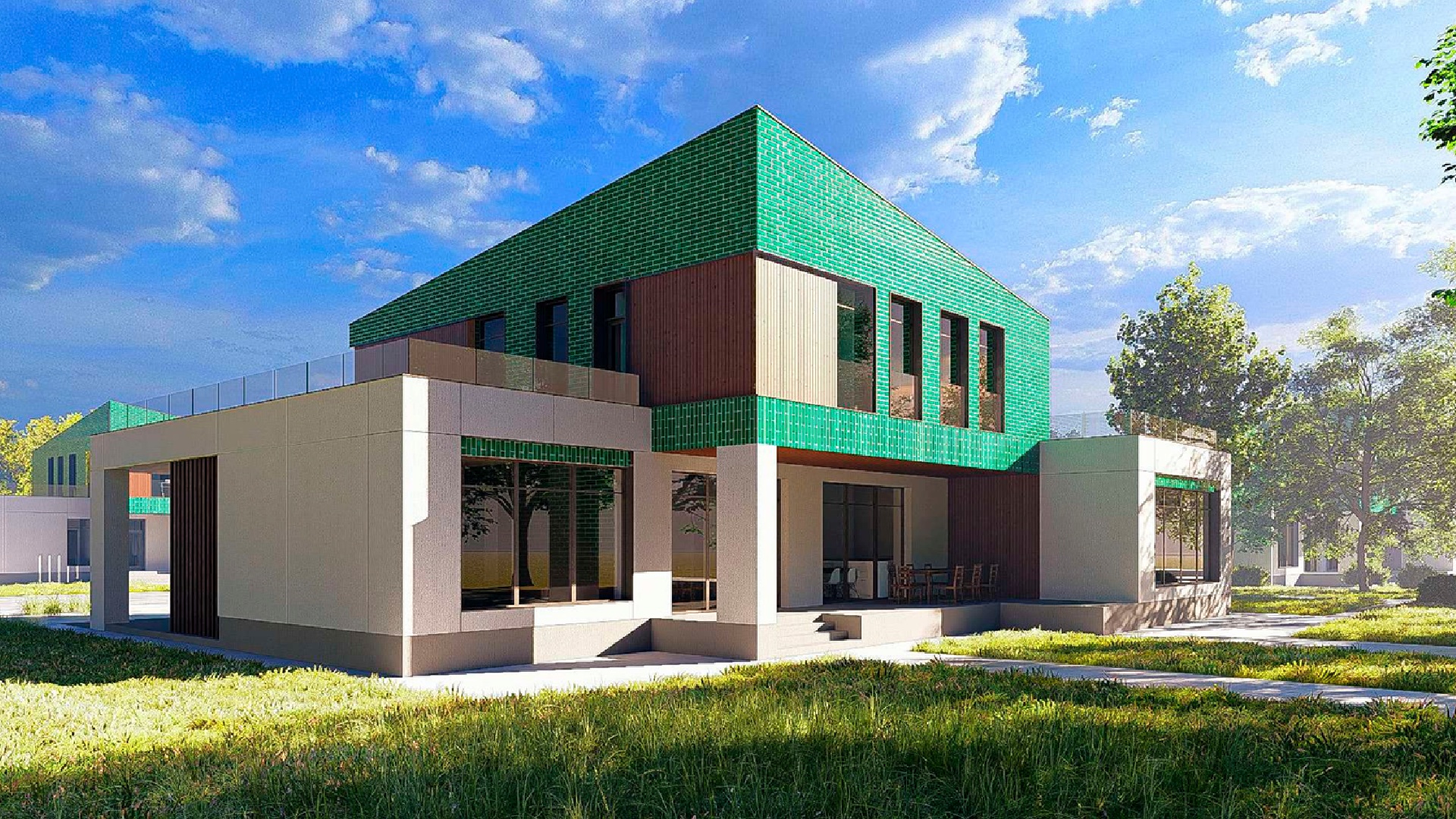 Задний двор дома