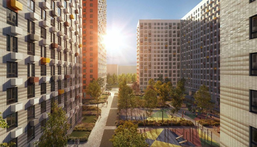 Вид на ЖК Амурский парк