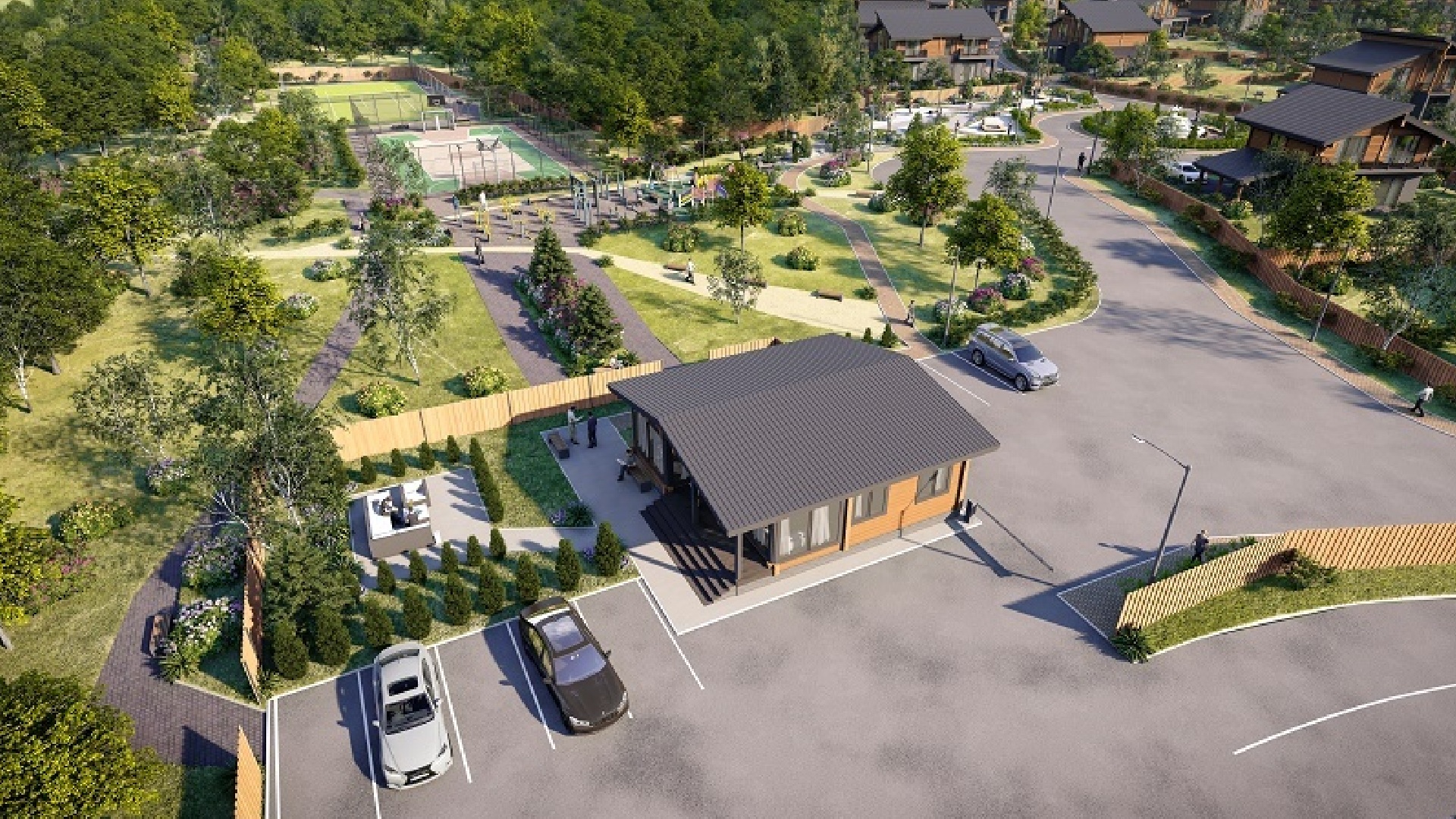 Дом с гостевой парковкой