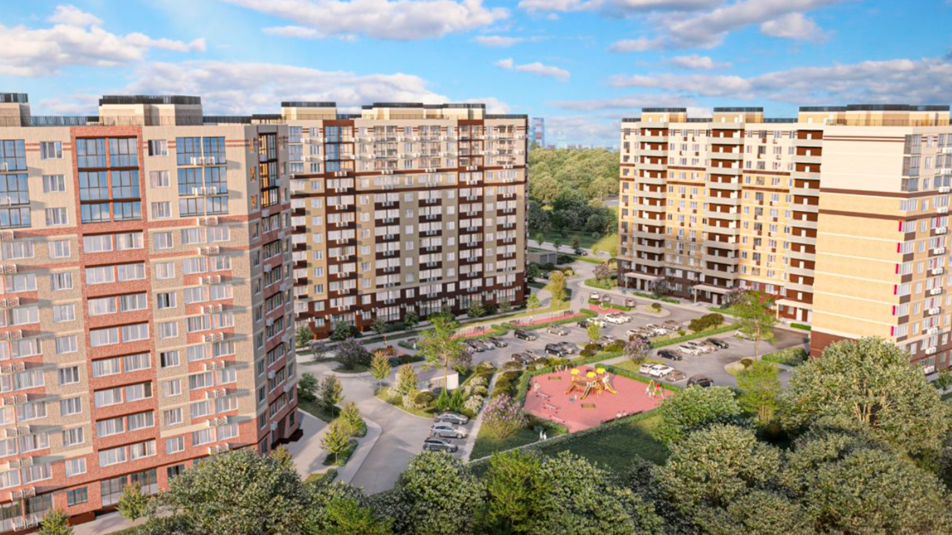 Внутренний двор жилого комплекса