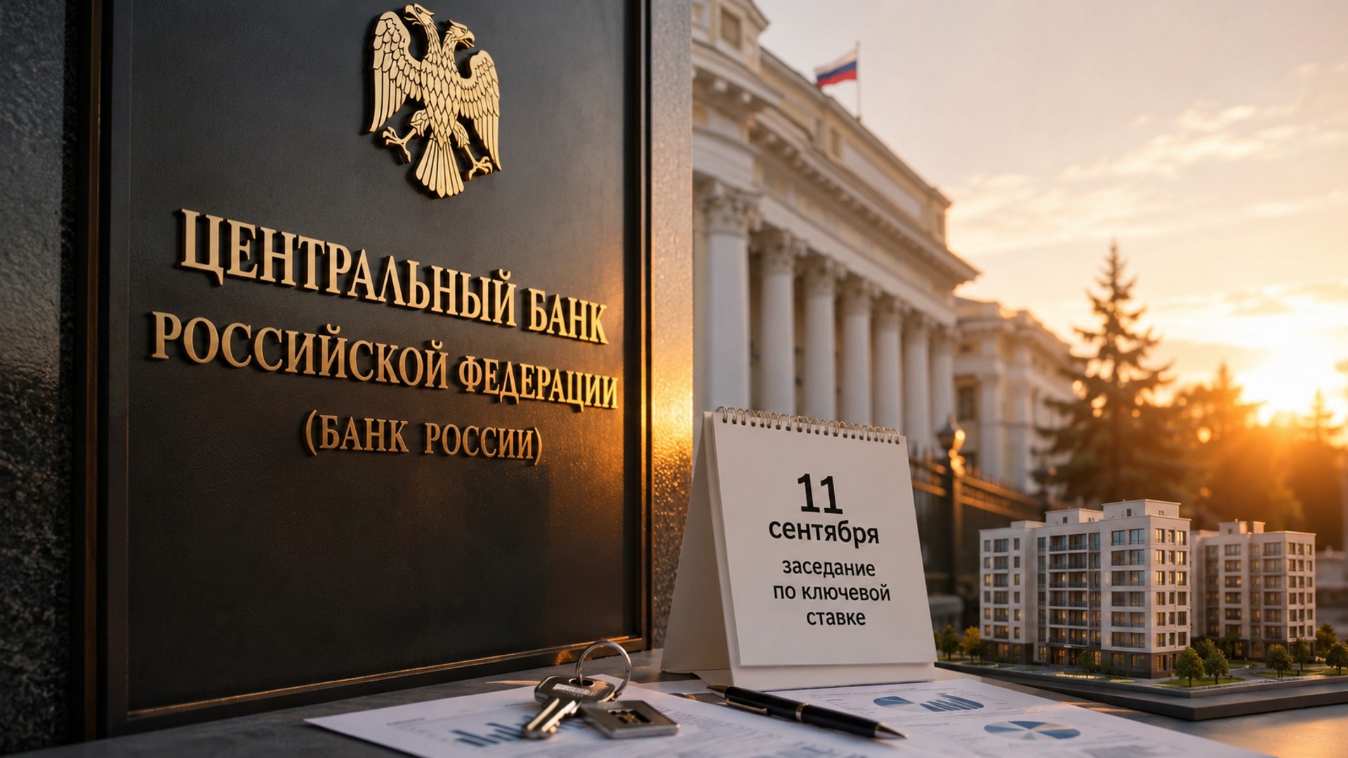 ЦБ решит по ставке 11 сентября: пауза или снижение — что будет с ипотекой на новостройку
