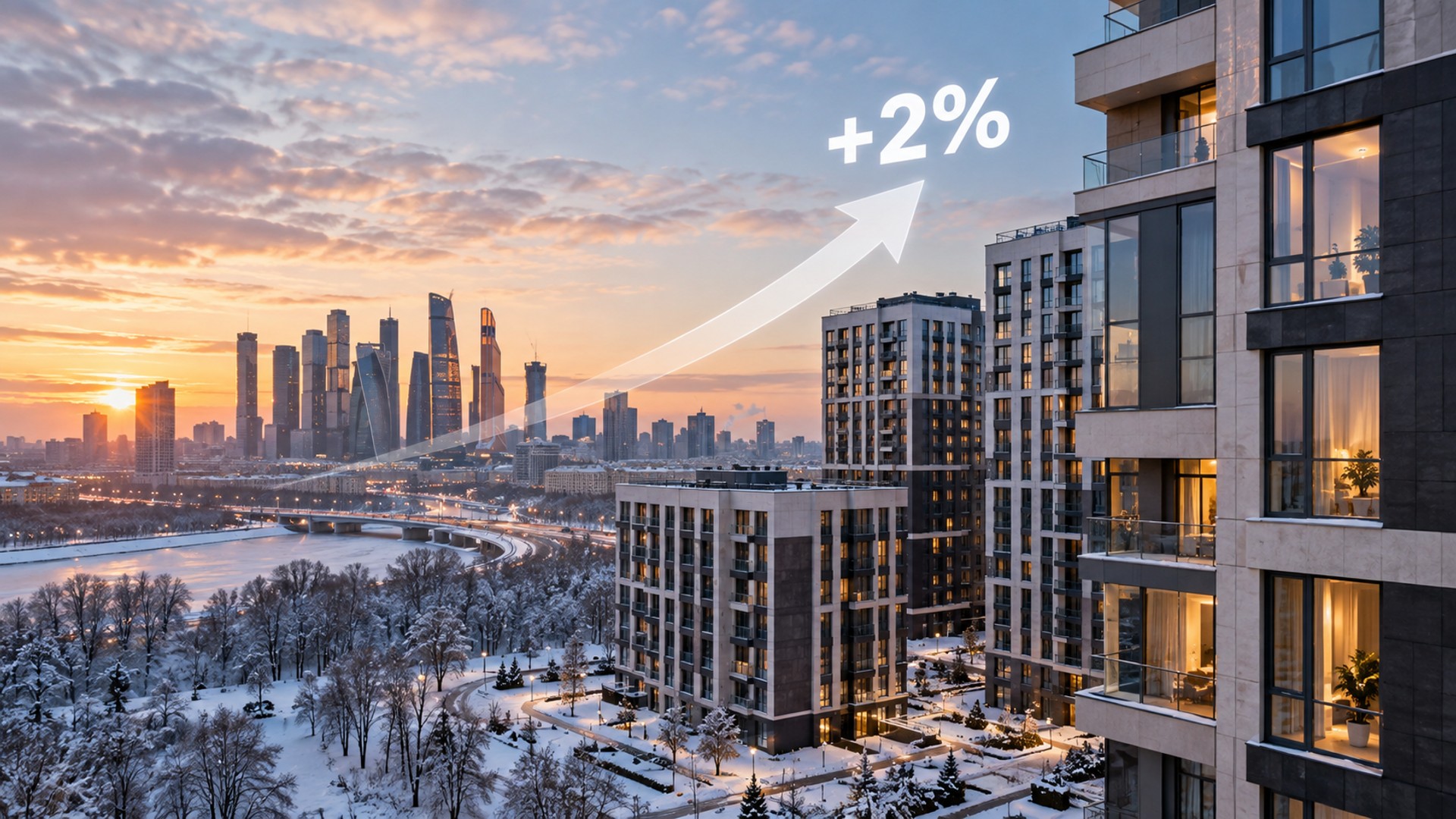 Январский рывок: новостройки Москвы прибавили 2% в цене на старте 2026 года