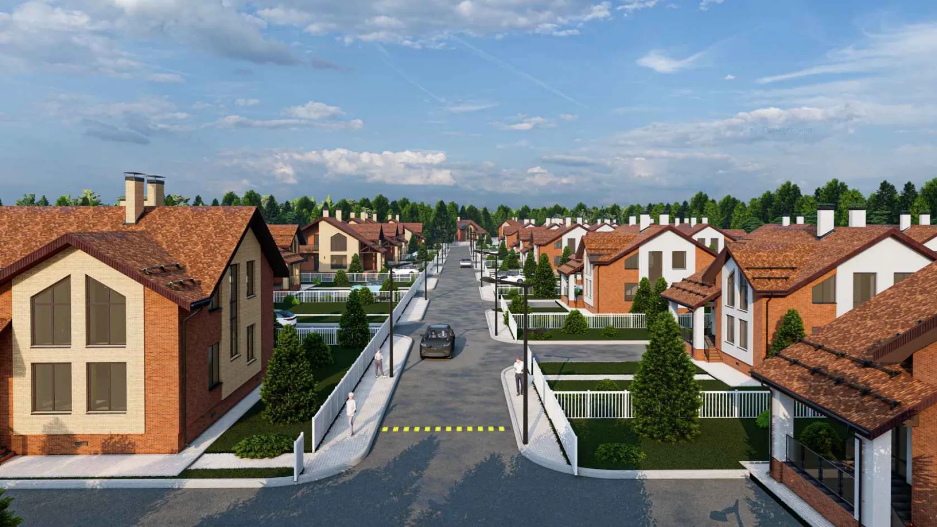 Дорога внутри поселка