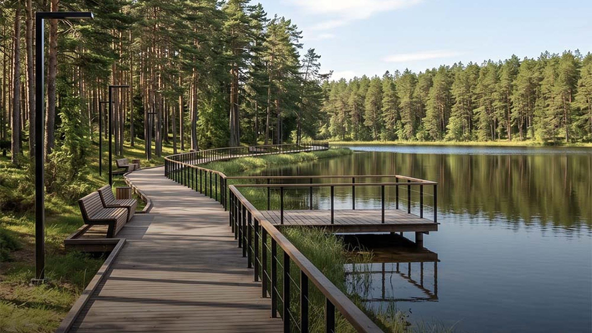 Набережная с пирсом