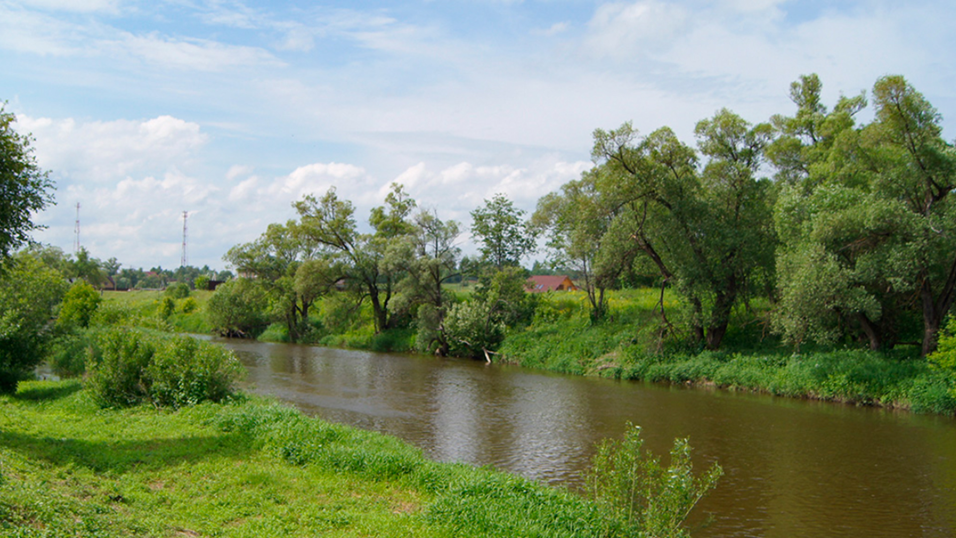 Река вблизи поселка