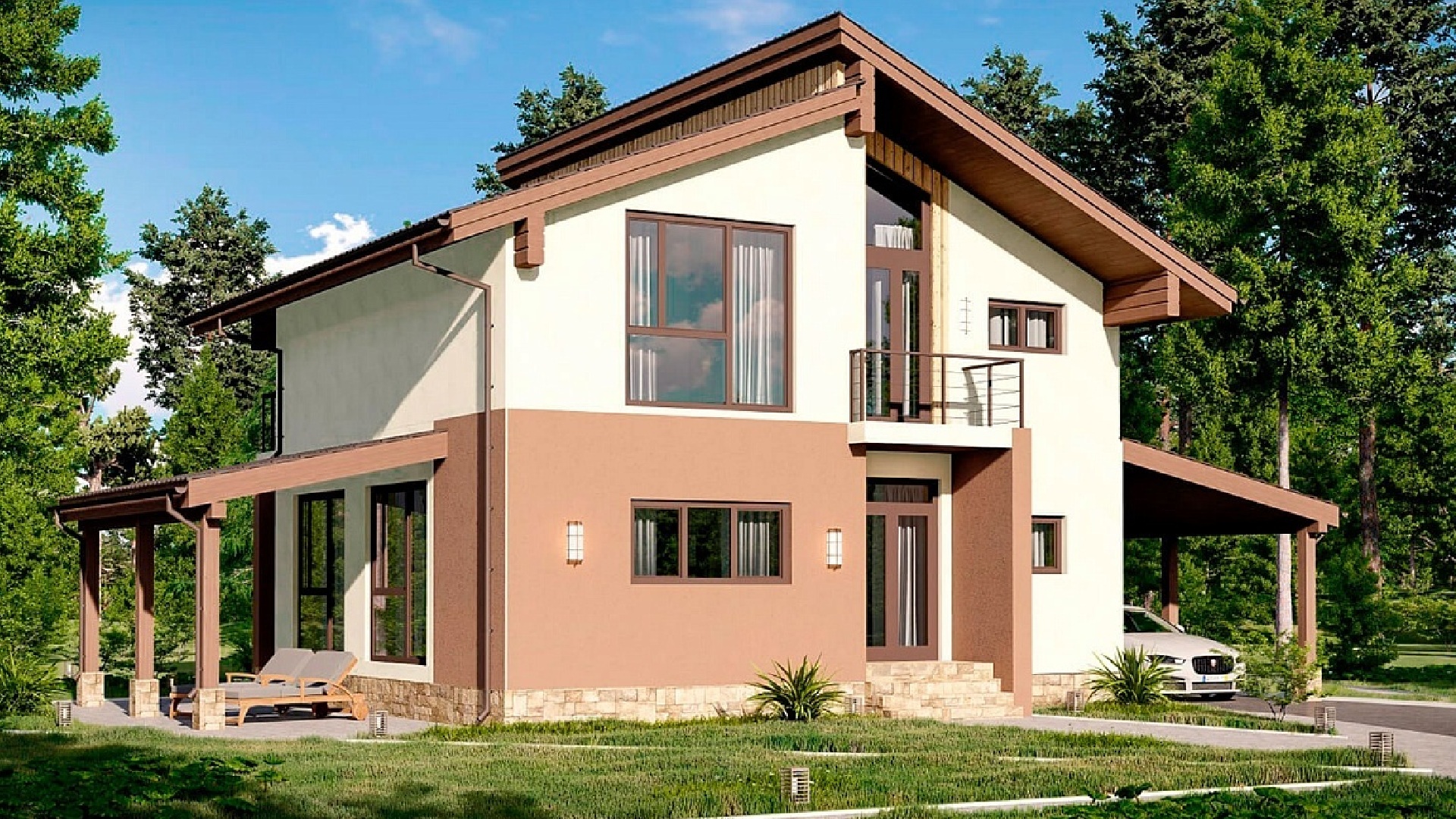 Вариант дома в поселке