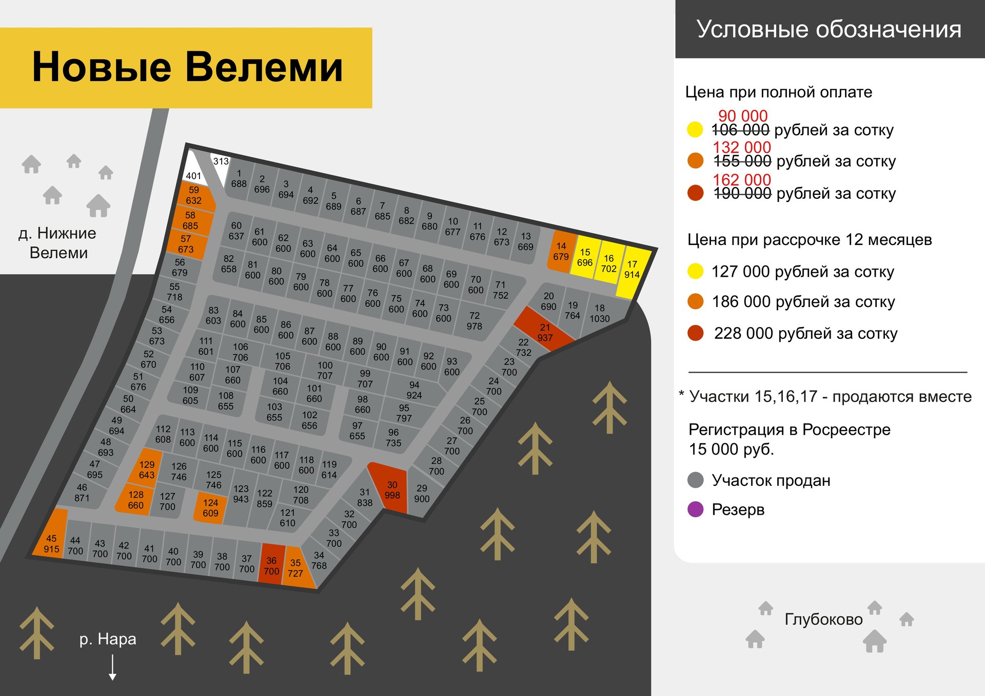 Генеральный план посёлка «Новые Велеми»