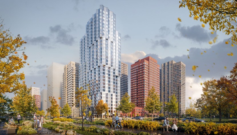 Вид на ЖК Мичуринский парк