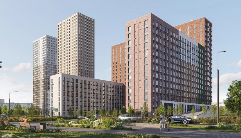 Вид на ЖК Квартал Домашний