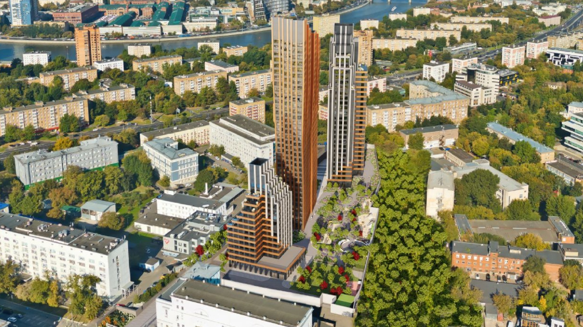 Вид на комплекс сверху