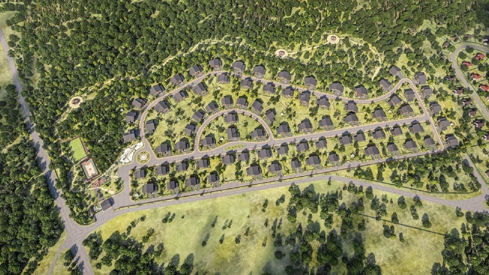 Генеральный план коттеджного поселка