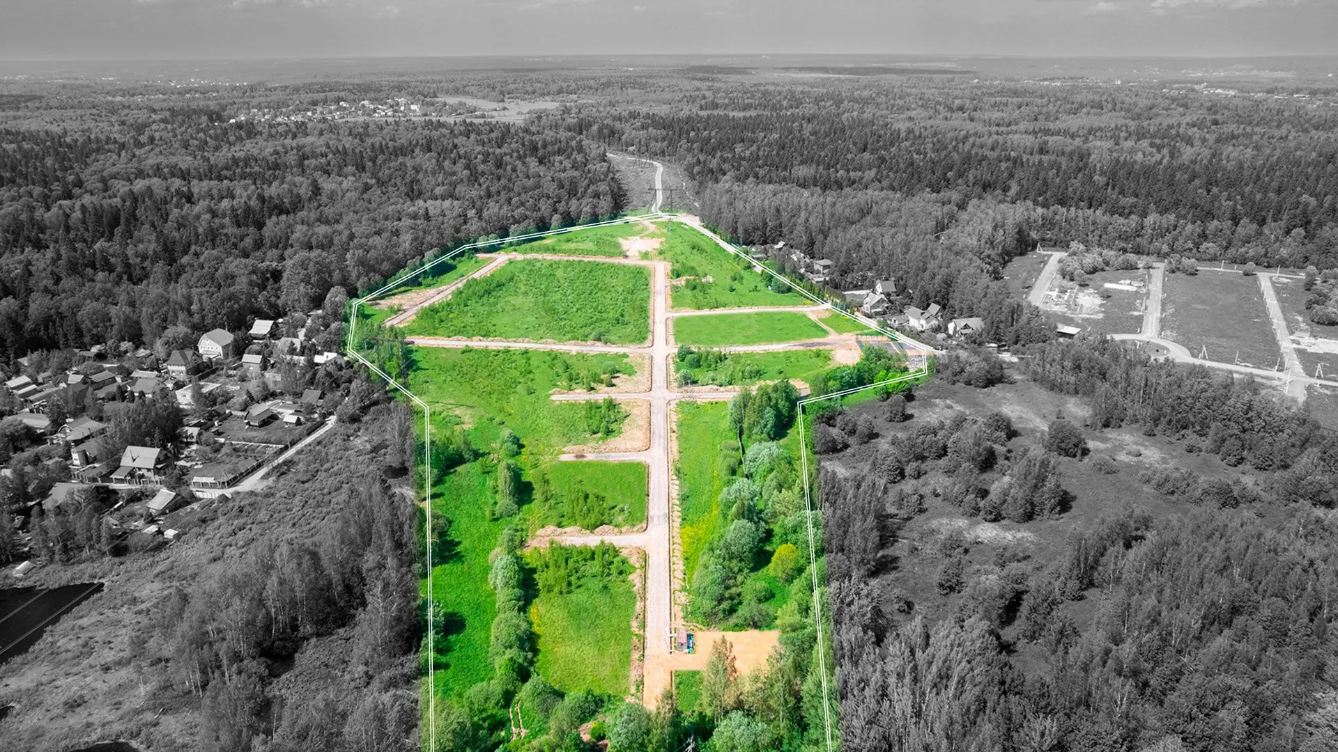 Границы поселка