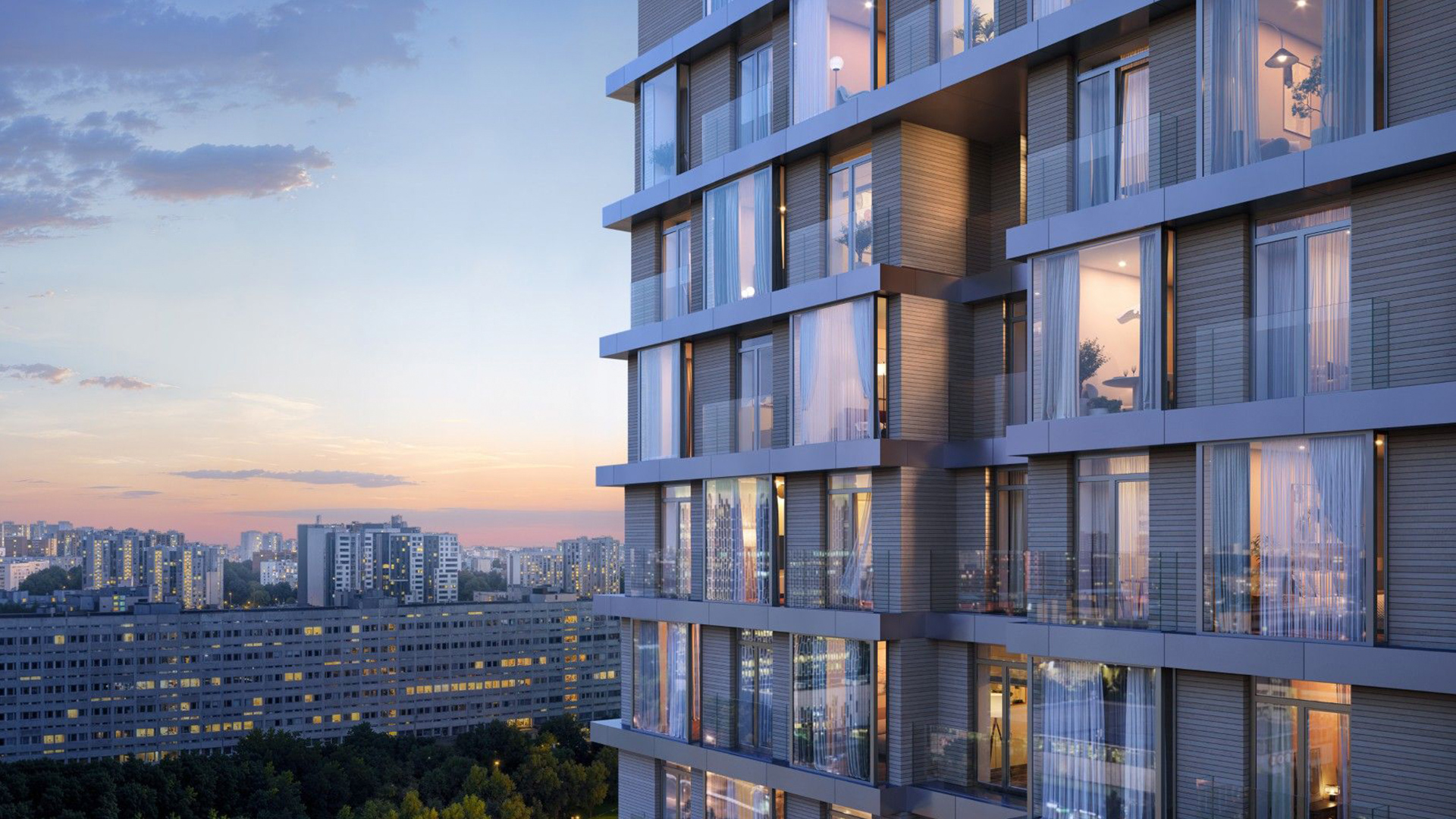 Дом с панорамным остеклением