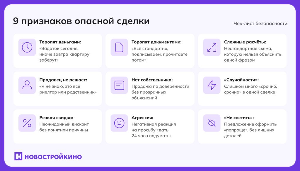 Признаки опасной сделки на вторичке: на что обратить внимание