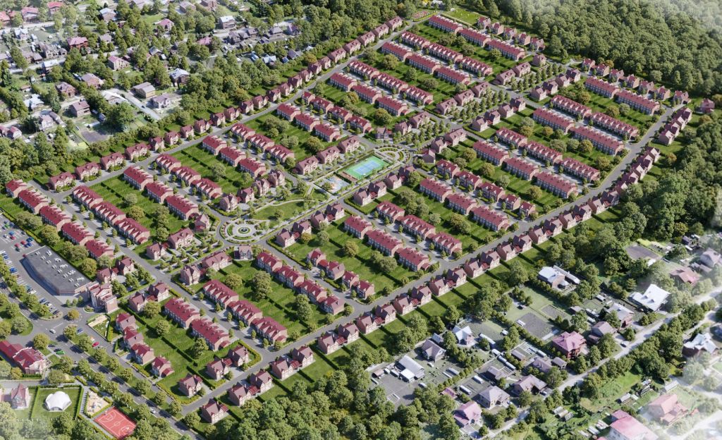 Генплан коттеджного поселка Британика