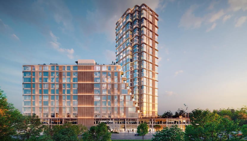 Вид на ЖК Stories на Мосфильмовской