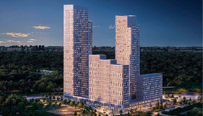 Вид на ЖК Адмирал