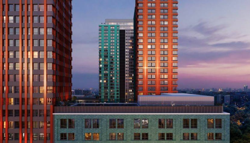 Вид на яркий квартал Injoy