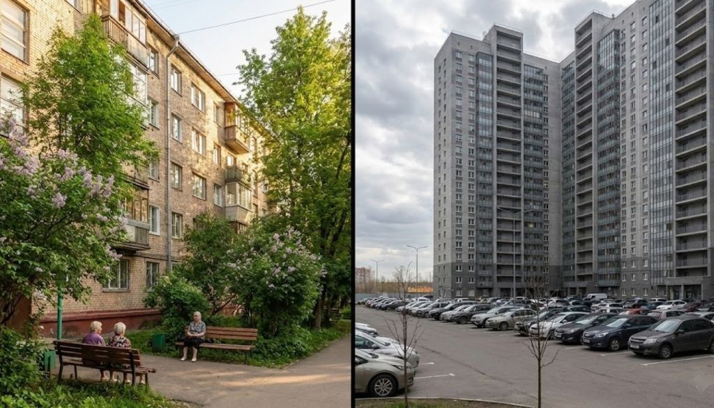 Хрущевка против новостройки