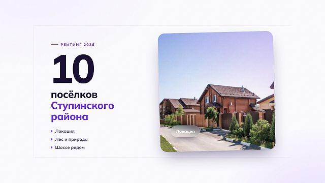 10 лучших коттеджных поселков Ступинского района: рейтинг 2026
