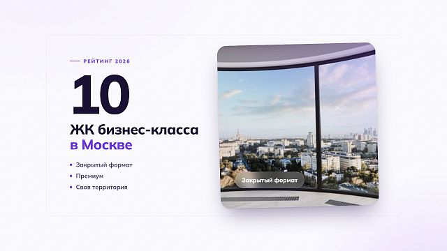 Топ-10 ЖК бизнес-класса в Москве