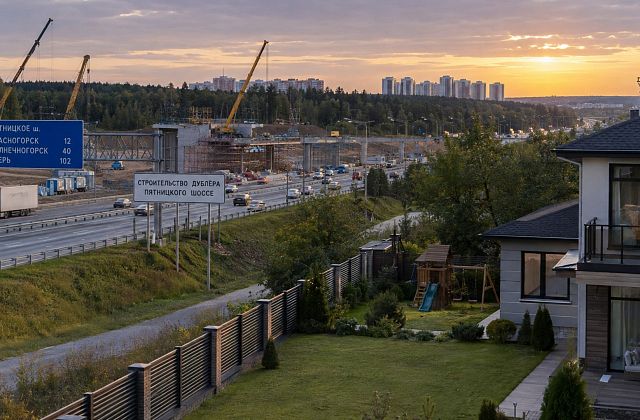 Пятницкое шоссе: участок и дом в Подмосковье в 2026 году — Красногорск, Солнечногорск и стройка дублёра