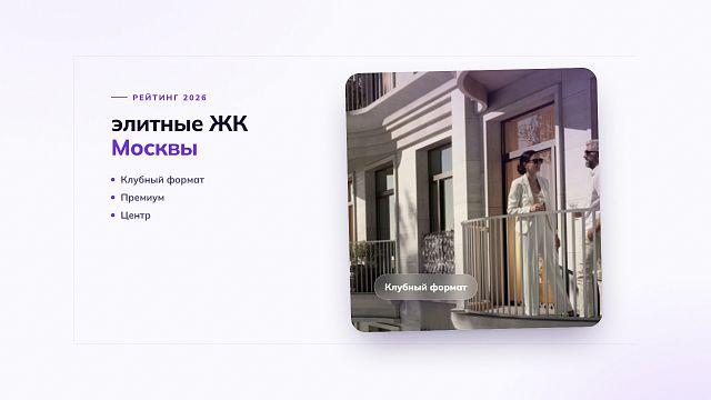 Топ элитных ЖК Москвы